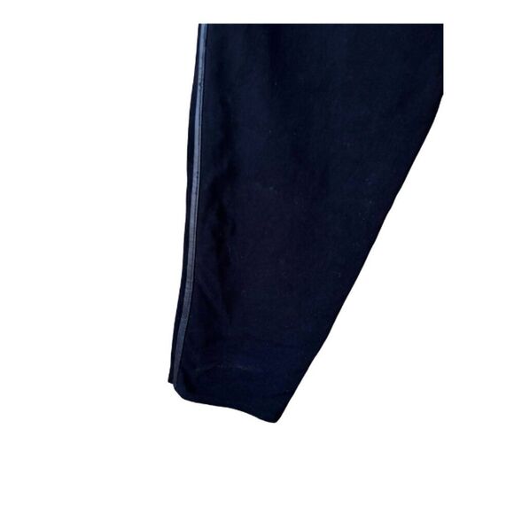 Max Studio Women Leggings Size L with Faux Leather Tuxedo Strip - Picture 6 of 8